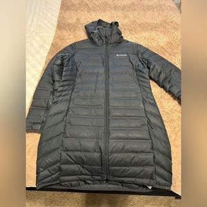 Large women’s Columbia long lake 22 jacket in black